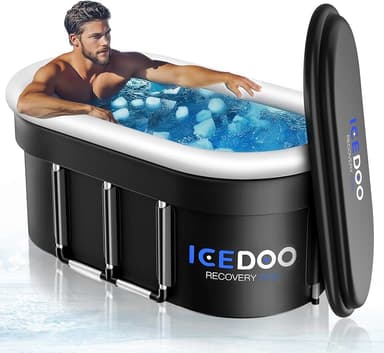 Upgraded 175-Gal Oval Ice Bath Tub with Air Ring