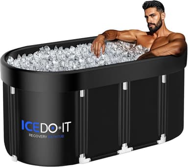 Upgrade 129 Gal XL Oval Ice Bath Tub for Athletes