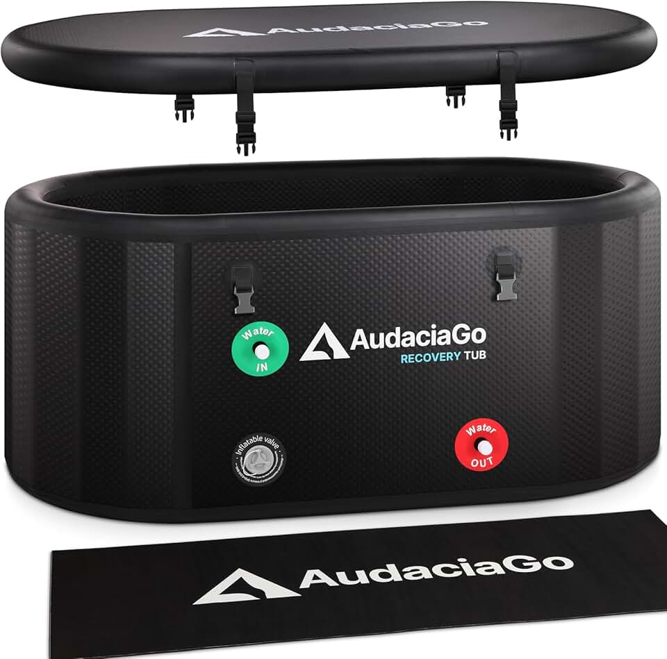 XXL 216-Gallon Inflatable Cold Plunge Tub with Insulated Lid - Image 1